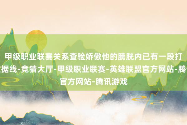 甲级职业联赛关系查验娇傲他的膀胱内已有一段打结的数据线-竞猜大厅-甲级职业联赛-英雄联盟官方网站-腾讯游戏
